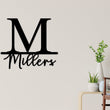 Load image into Gallery viewer, Black Friday, Cyber Monday Sale, Personalized Family Name Metal Sign, Last Name Sign, Initial, Metal Monogram, Door Hanger, Gift