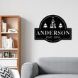 Load image into Gallery viewer, Last Name Christmas Custom Metal Sign