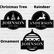 Load image into Gallery viewer, Last Name Christmas Custom Metal Sign
