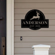 Load image into Gallery viewer, Last Name Christmas Custom Metal Sign