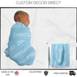 Load image into Gallery viewer, Personalized Baby Name Blanket, Baby Swaddle, boy girl, Custom Blanket Baby Newborn Gift, Name Swaddle, Baby Shower Gift, Minky, Initials
