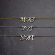 Load image into Gallery viewer, Mothers day Gift, Custom Initial Necklace, Name Necklace, Custom Name Jewelry, Gifts For Her, Silver Gold Name Necklace, Mom initials Heart