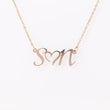 Load image into Gallery viewer, Mothers day Gift, Custom Initial Necklace, Name Necklace, Custom Name Jewelry, Gifts For Her, Silver Gold Name Necklace, Mom initials Heart