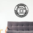 Load image into Gallery viewer, Photography Sign, Custom Photographer Sign, Personalized, Metal Camera Sign, Photographer Gift, Camera Studio Decor, Gifts for Photographer