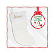 Load image into Gallery viewer, Personalized Christmas stocking embroidered, Knit Stocking, Monogram Holiday Stocking with Name, Christmas Gift