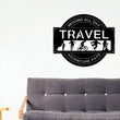 Load image into Gallery viewer, Travel sign, Adventure sign, Cabin Metal Sign, Rock Climbing Biking Hiking Skating Themed Sign, Traveler gift, Snowboarding, Cool decor