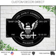 Load image into Gallery viewer, Personalize Navy Anchor Sign, Navy Graduation gift, PIR Sign, Boot camp Graduation, Metal Sign, Military Branch Sign, Pass In Review, USN