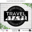 Load image into Gallery viewer, Travel sign, Adventure sign, Cabin Metal Sign, Rock Climbing Biking Hiking Skating Themed Sign, Traveler gift, Snowboarding, Cool decor