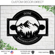 Load image into Gallery viewer, Snowboarding sign, Adventure sign, Cabin Metal Sign, Snowboard Mountain Themed Sign, Traveler gift, Snowboarding, Mountain trees Wall Art