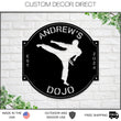 Load image into Gallery viewer, Karate Dojo Sign, Martial Arts Sign, Karate Metal Sign, MMA Gym Sign, Brazilian Jiu-Jitsu, Judo, Karate Dojo Decor, Taekwondo Custom Sign