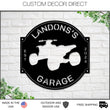 Load image into Gallery viewer, Four Wheeler Sign, Four Wheeler Parking Sign, ATV Sign, ATV Parking Sign, ATV Driver Gift, Garage Decor, Metal, Personalized Garage sign