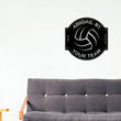 Load image into Gallery viewer, Volleyball Sign, Volleyball Gift for Girls, Personalized Volleyball Sign for Girls room, Metal Volleyball Sign, Coach Sign, Sports Decor