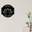 Load image into Gallery viewer, Yoga Metal Sign, Personalized Yoga Sign, Yoga Studio Decor, Lotus Flower sign , Yoga Room Name Sign, Mother's Day Gift, Gift for Her, Zen