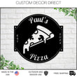 Load image into Gallery viewer, Personalized Pizza Sign, Pizza Shop Sign, Pizza Shop Decor, Custom Pizza Shop Sign, Pizza Stand Open Sign, Business Pizza Sign