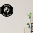 Load image into Gallery viewer, Hair Salon Sign, Metal hair Stylist Sign, Personalized Salon, Custom Booth Sign, hair Stylist Gift, Hair Salon Wall Art, Salon Custom Sign