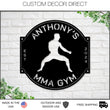 Load image into Gallery viewer, Custom MMA Metal Sign, Personalized Karate Sign, Martial Arts Dojo Decor, Gift for MMA Fighter, Karate Metal Wall Art, Judo, Jiu-Jitsu