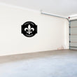 Load image into Gallery viewer, Fleur De Lis Sign, Metal Fleur De Lis, Fleur De Lis Customized Sign, Personalized Fleur De Lis, Last Name Sign, Fleur-De-Lis Circle, Decor