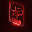 Load image into Gallery viewer, Table Tennis LED Light, Personalized Ping Pong Night Light, Ping Pong Decor, Sports, Name Sign, Desk Sign, Lamp, Custom Night Light Gift