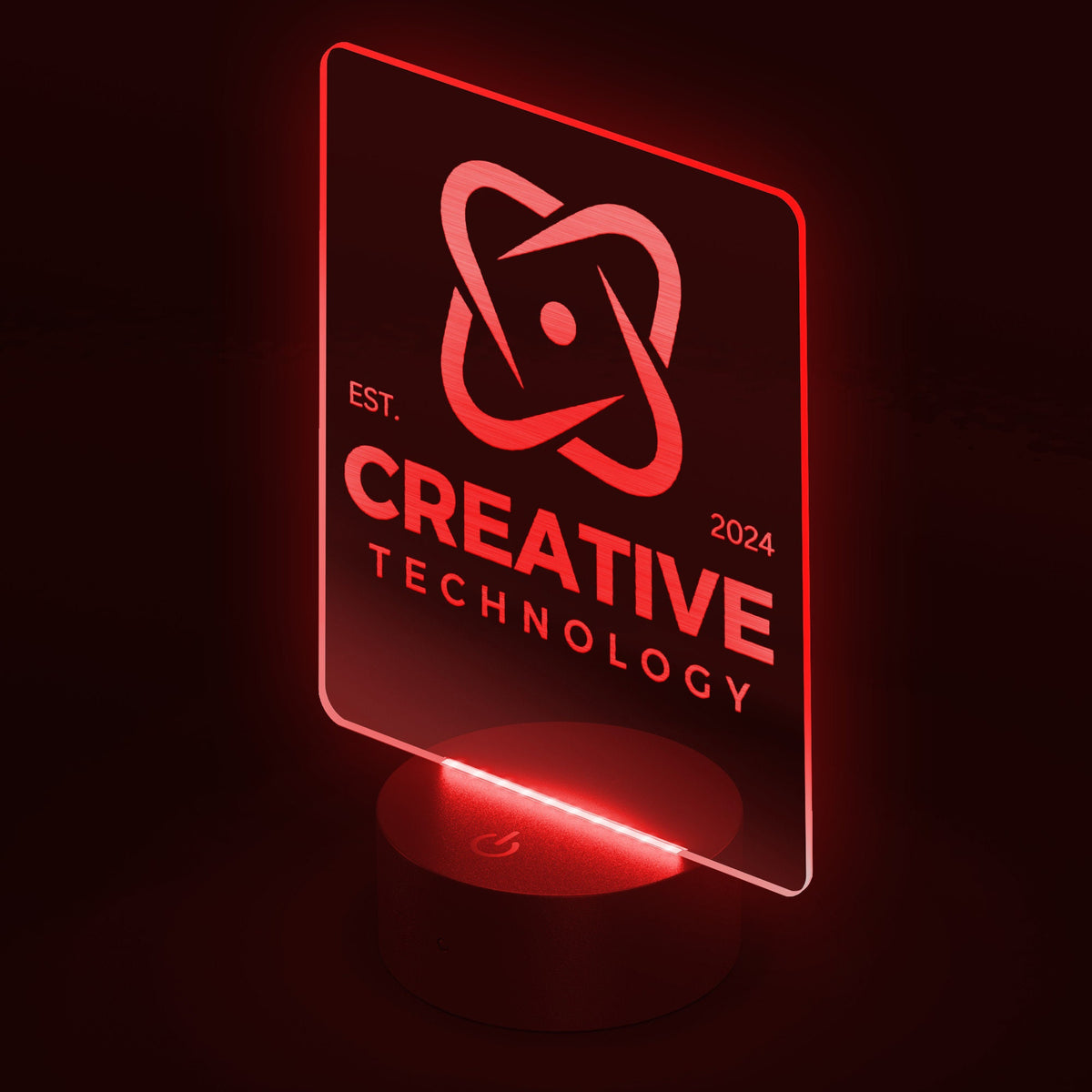 Custom LED Sign, Your Custom Text LED Lamp, Your Logo Here Sign, Acryl ...