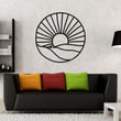 Load image into Gallery viewer, Sun rays Mountain Metal Wall Art, Home Decor, Sun Wall Decor, Sunrise Wall Art, İnterior Design, Housewarming Gift, Gift for Mom, Farmhouse