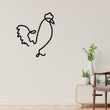 Load image into Gallery viewer, Rooster Metal Wall Art, Chicken Line Art, Rooster Line Metal Art, Modern Metal Art, Metal Wall Art, Farmhouse Decor, One Line Art