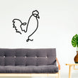 Load image into Gallery viewer, Rooster Metal Wall Art, Chicken Line Art, Rooster Line Metal Art, Modern Metal Art, Metal Wall Art, Farmhouse Decor, One Line Art