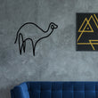 Load image into Gallery viewer, Camel Metal Wall Art, Camel Line Art, Camel Line Metal Art, Modern Metal Art, Metal Wall Art, Farmhouse Decor, One Line Art