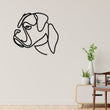 Load image into Gallery viewer, Dog Metal Wall Art, Dog Line Art, Animal Line Metal Art, Modern Metal Art, Metal Wall Art, Farmhouse Decor, One Line Art, Dog lover