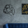 Load image into Gallery viewer, Dog Metal Wall Art, Dog Line Art, Animal Line Metal Art, Modern Metal Art, Metal Wall Art, Farmhouse Decor, One Line Art, Dog lover