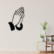 Load image into Gallery viewer, Praying Hands Wall Decor, Jesus Hands Decor, Metal Praying Hands, Metal wall art, Religious Decor, Religion Gift, Christian Art