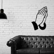 Load image into Gallery viewer, Praying Hands Wall Decor, Jesus Hands Decor, Metal Praying Hands, Metal wall art, Religious Decor, Religion Gift, Christian Art