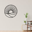 Load image into Gallery viewer, Sun rays Mountain Metal Wall Art, Home Decor, Sun Wall Decor, Sunrise Wall Art, İnterior Design, Housewarming Gift, Gift for Mom, Farmhouse