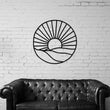 Load image into Gallery viewer, Sun rays Mountain Metal Wall Art, Home Decor, Sun Wall Decor, Sunrise Wall Art, İnterior Design, Housewarming Gift, Gift for Mom, Farmhouse