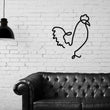 Load image into Gallery viewer, Rooster Metal Wall Art, Chicken Line Art, Rooster Line Metal Art, Modern Metal Art, Metal Wall Art, Farmhouse Decor, One Line Art