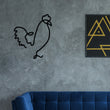 Load image into Gallery viewer, Rooster Metal Wall Art, Chicken Line Art, Rooster Line Metal Art, Modern Metal Art, Metal Wall Art, Farmhouse Decor, One Line Art