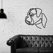 Load image into Gallery viewer, Dog Metal Wall Art, Dog Line Art, Animal Line Metal Art, Modern Metal Art, Metal Wall Art, Farmhouse Decor, One Line Art, Dog lover