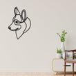 Load image into Gallery viewer, Dog Metal Wall Art, Dog Line Art, Animal Line Metal Art, Modern Metal Art, Metal Wall Art, Farmhouse Decor, One Line Art