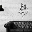 Load image into Gallery viewer, Dog Metal Wall Art, Dog Line Art, Animal Line Metal Art, Modern Metal Art, Metal Wall Art, Farmhouse Decor, One Line Art