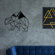 Load image into Gallery viewer, Geometric Bear Mountain Wall Art Metal, Geometric Wall Decor, Bear Mountain Range, Forest Wall Art, Living Room Wall art, Modern Art, Simple