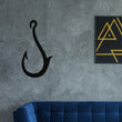 Load image into Gallery viewer, Fishing Hook Wall Decor, Metal fishing hook decor, Fishing Decor, Fisherman Decor, Fish Camp Sign, Fishing Metal Wall Art, Fish Hook