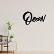 Load image into Gallery viewer, Ocean Metal Sign, Ocean Word Sign, Ocean Street Sign, Home Decor, Beach House Decor, Ocean Gift, Beach House Sign, Ocean Metal Word