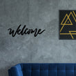 Load image into Gallery viewer, Welcome Wall Art, Welcome word Sign, Welcome Decor, Metal Word art, Metal Wall Art, Metal Welcome sign, Words Script Decor