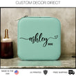 Load image into Gallery viewer, Personalized Bridesmaid Bridesmaid Gift, Weddings Favors, bridesmaid gifts, Travel Jewelry Case, Name Jewelry Box, Bride Bridesmaids Favor