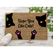 Load image into Gallery viewer, Hope You Like Cats Doormat, Funny Cat Doormat, Funny Doormat, Cat Lover Welcome Mat Cat Gift, Funny Cat Gift Ideas, Gift for Cat Owner