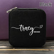 Load image into Gallery viewer, Personalized Bridesmaid Bridesmaid Gift, Weddings Favors, bridesmaid gifts, Travel Jewelry Case, Name Jewelry Box, Bride Bridesmaids Favor