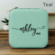 Load image into Gallery viewer, Personalized Bridesmaid Bridesmaid Gift, Weddings Favors, bridesmaid gifts, Travel Jewelry Case, Name Jewelry Box, Bride Bridesmaids Favor