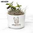 Load image into Gallery viewer, Custom Desk Plant, Logo Desk Plant Succulent, Live Succulent, Business Logo Mini Plant, Personalized Desk PLant, Your Logo Here, Front Desk