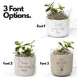 Load image into Gallery viewer, Personalized Desk Plant, Mini Succulent Gift, Custom Desk Plant, Live Succulent, Mini Planter, Custom Text, your words here Plant, Pot, Gift
