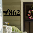 Load image into Gallery viewer, Chicken Sign, Chicken Address Sign, Bird House Numbers, Branch Address Sign, Sign, Metal Address Sign, Metal Address numbers, Address Sign
