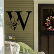 Load image into Gallery viewer, Fleur De Lis, Last Name Monogram, Monogram Door Hanger, Wedding Monogram, Initial Sign, Fleur De Lis Wall Art, Metal Monogram, Door Hanger